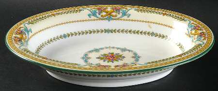 Kynance (Center and Laurel Band) 10" Oval Vegetable Bowl
