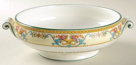 Kynance (Center and Laurel Band) Round Vegetable No Lid
