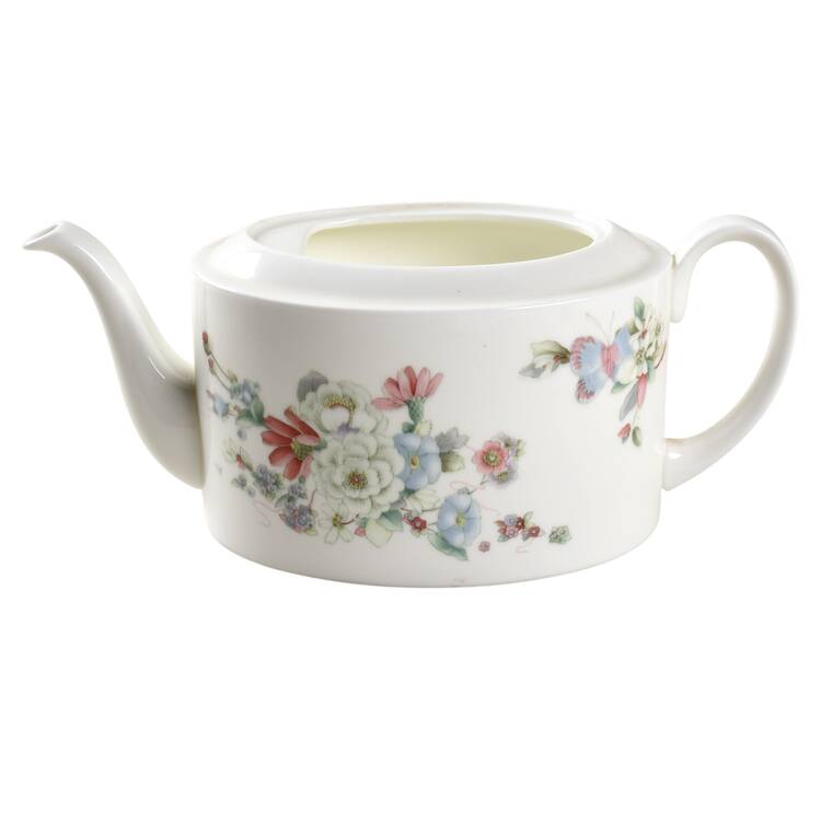Lemon Tree (Butterflies & Flowers) Teapot No Lid