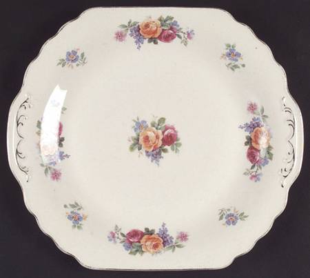 Mary Stuart Square Handled Cake Plate