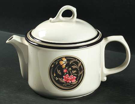 Mikado (Yellow & Coral Flowers) Teapot & Lid