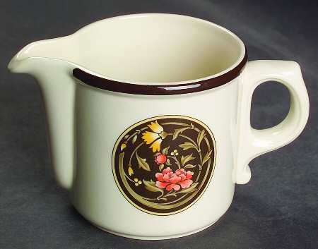 Mikado (Yellow & Coral Flowers) Creamer
