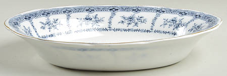 Muriel (Gold Trim) 10" Oval Vegetable Bowl