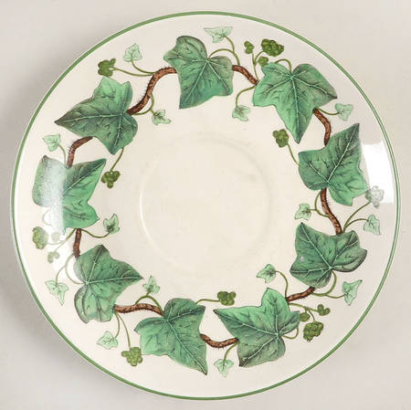 Napoleon Ivy Green (Queen's Ware) Saucer for Cream Soup Bowl