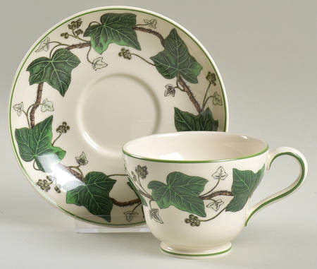 Footed Cup & Saucer Set