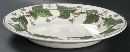 Napoleon Ivy Green (Queen's Ware) Large Rim Soup Bowl by Wedgwood