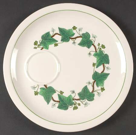 Napoleon Ivy Green (Queen's Ware) Snack Plate