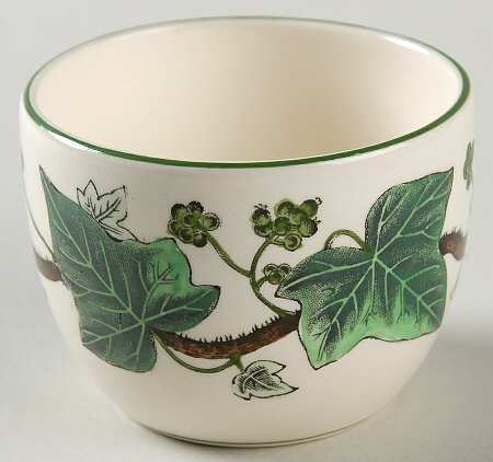 Napoleon Ivy Green (Queen's Ware) Mini Open Sugar Bowl