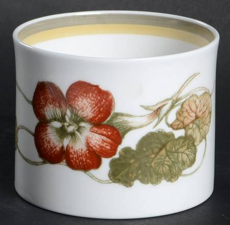 Nasturium (Bone) Open Sugar Bowl