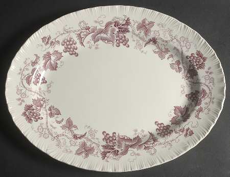Old Vine Purple 16" Oval Serving Platter