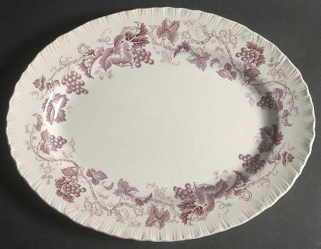 Old Vine Purple 16" Oval Serving Platter