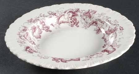 Old Vine Purple Rim Soup Bowl
