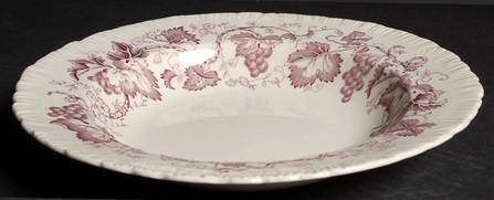 Old Vine Purple Large Rim Soup Bowl