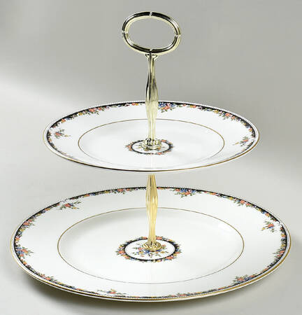 Osborne 6 5/8"-10"  2 Tiered Serving Tray (Dp, Sp) HC