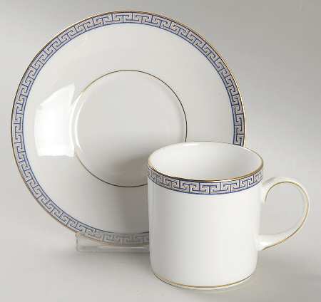 Palatia Bond Shape Demitasse Cup and Saucer Set
