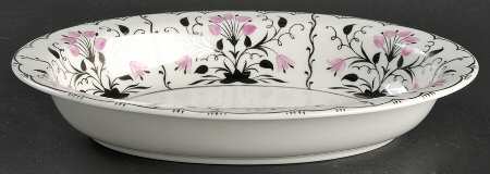 Papyrus Pink 10" Oval Vegetable Bowl