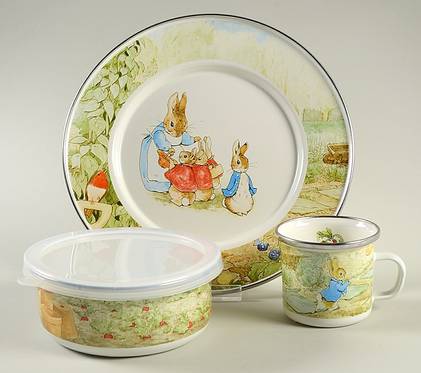 Peter Rabbit by Golden Rabbit Enamelware