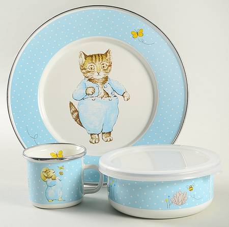 Peter Rabbit (3 Piece) Enamel Child's Set