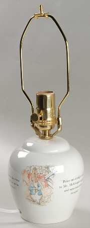 Peter Rabbit Electric Lamp No Shade