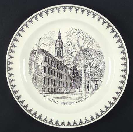 Princeton University Black Dinner Plate
