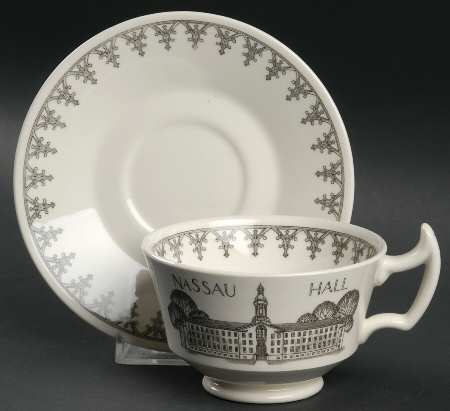Princeton University Black Footed Cup & Saucer Set