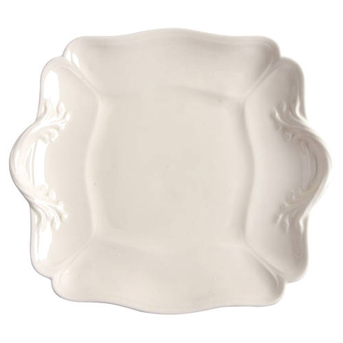 Queen's Plain Square Handled Cake Plate