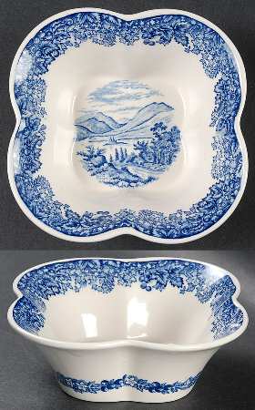 Romantic England Blue Open Candy Dish by Wedgwood