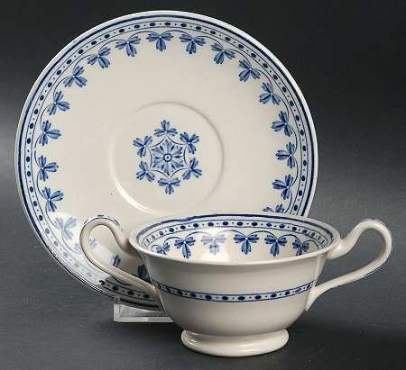 Rome Footed Bouillon Cup & Saucer