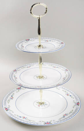 Rosedale 13 7/8"-14 1/4" 3-Tiered Serving Tray(DP,SP,BB) HC