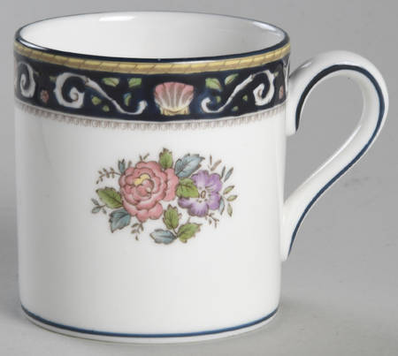 Runnymede Blue Bond Shape Demitasse Cup