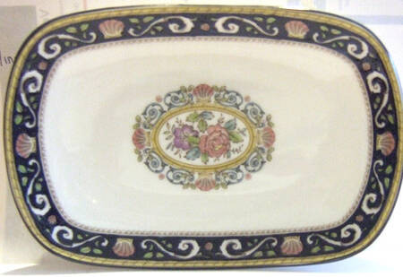 Runnymede Blue 7" Rectangular Tray