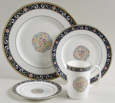 Runnymede Blue 4 Piece Place Setting