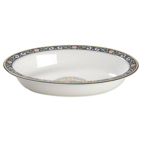 Runnymede Blue 10" Oval Vegetable Bowl
