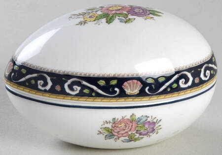 Runnymede Blue 4" Egg Box & Lid