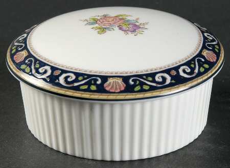Runnymede Blue 3" Round Box & Lid