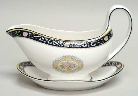 Runnymede Blue Gravy Boat & Underplate