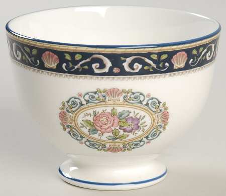 Runnymede Blue Open Sugar Bowl
