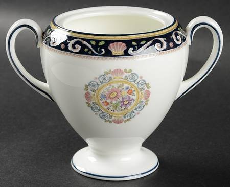 Runnymede Blue Globe Shape Sugar Bowl No Lid