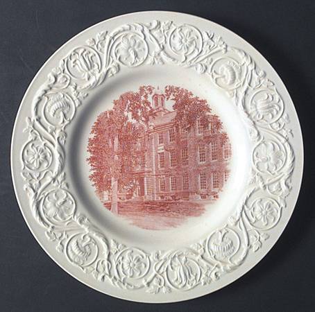 Smith College Pink Dinner Plate