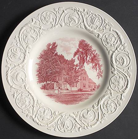 Smith College Pink Dinner Plate