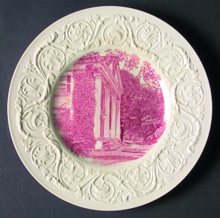 Smith College Pink Luncheon Plate