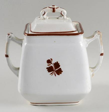 Tea Leaf Sugar Bowl & Lid