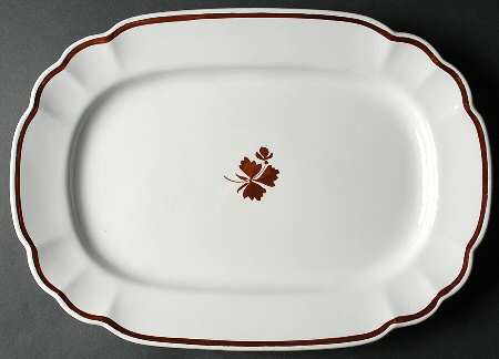 Tea Leaf 16" Oval Serving Platter