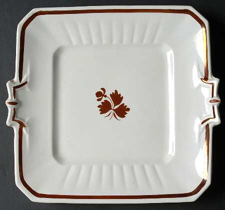 Tea Leaf Square Handled Cake Plate