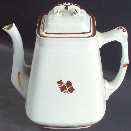 Tea Leaf Coffee Pot & Lid