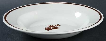 Tea Leaf Rim Soup Bowl