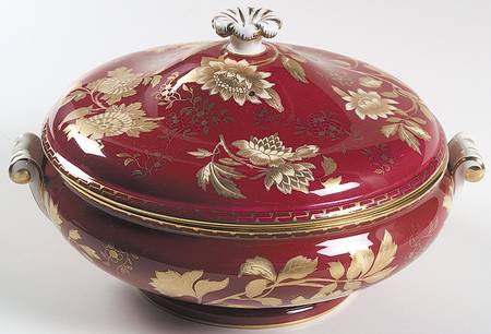 Tonquin Ruby Round Covered Vegetable by Wedgwood
