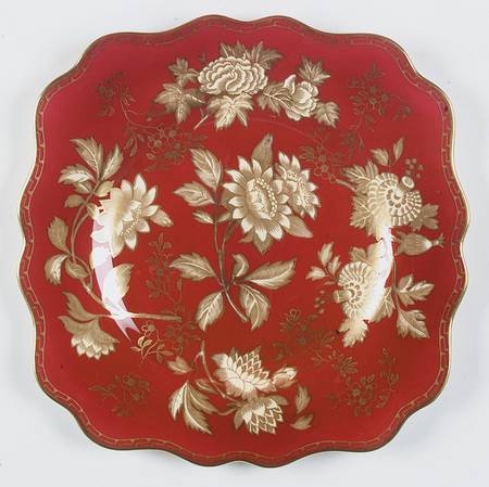 Tonquin Ruby Square Luncheon Plate