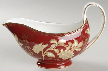 Tonquin Ruby Gravy Boat by Wedgwood