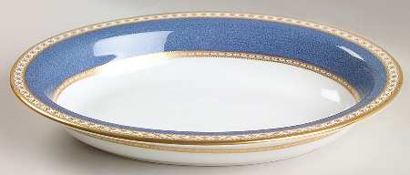 Ulander Powder Blue 10" Oval Vegetable Bowl